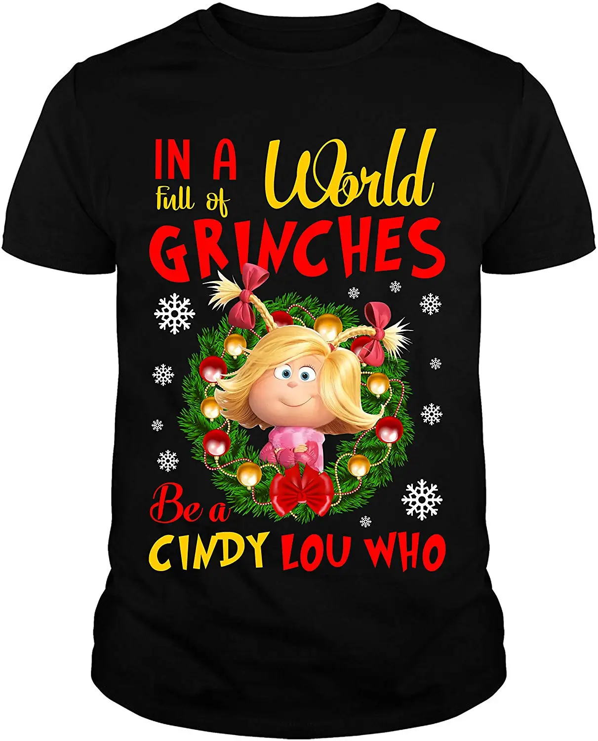 TSDFC Full of Grinches Be Cindy Lou Who забавная футболка унисекс мужская женская |