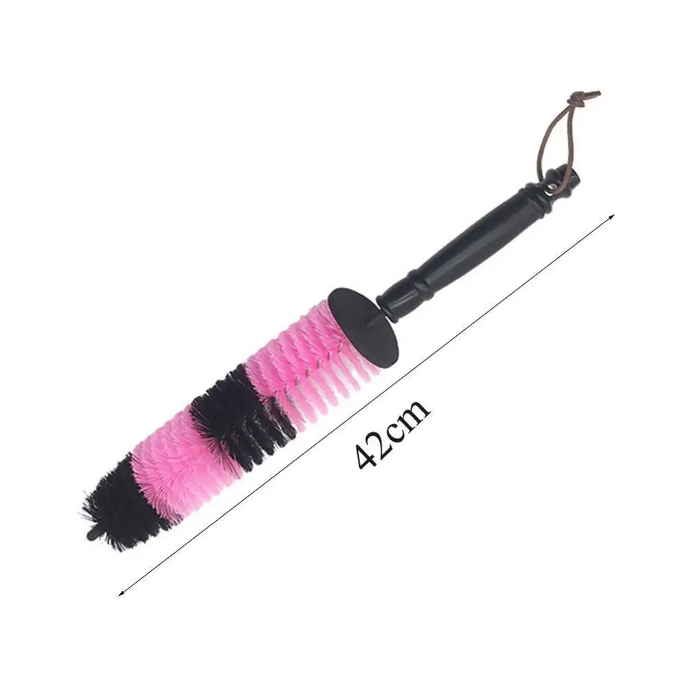 42CM Long Car Grille Wheel Engine Brush Wash Microfiber Cleaning Detailing Automotive Cleaning Tool - Цвет: Красный