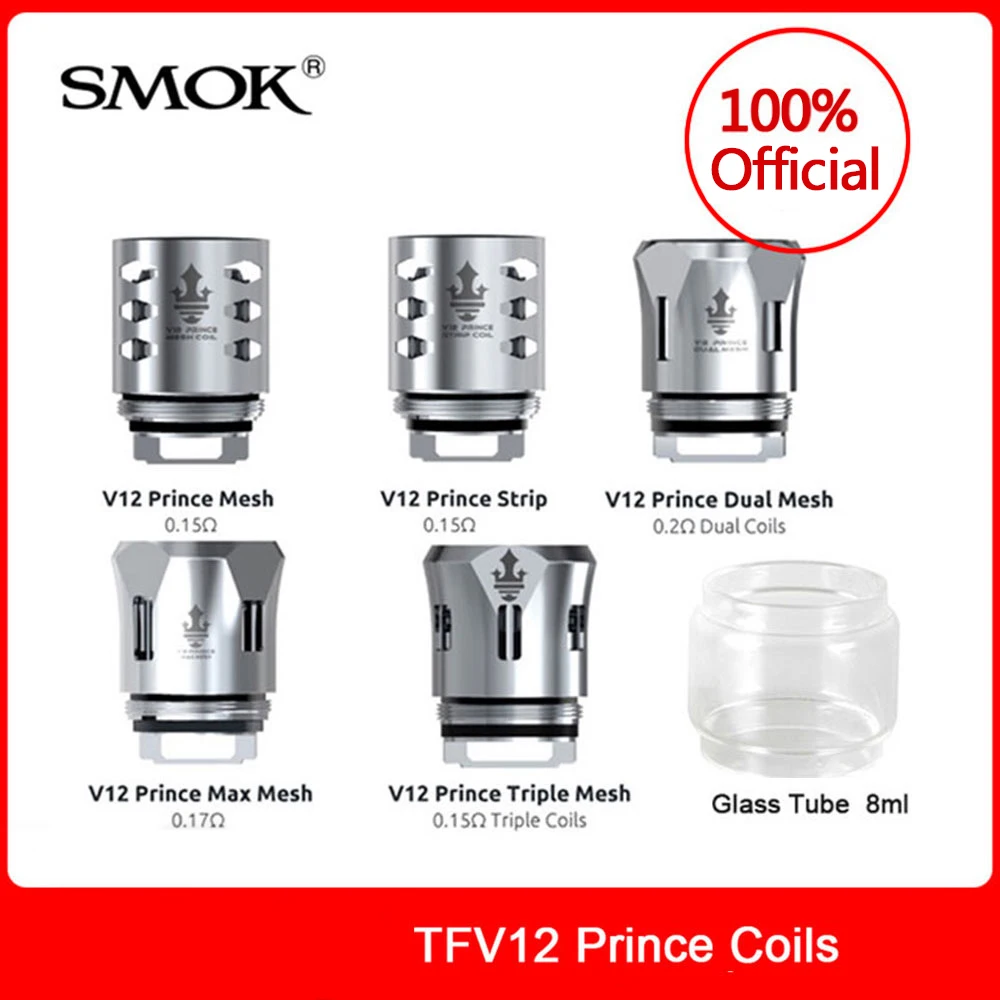 Оригинальные катушки SMOK TFV12 Prince сетка/полоса/двойная сетка/Тройная сетка/макс.
