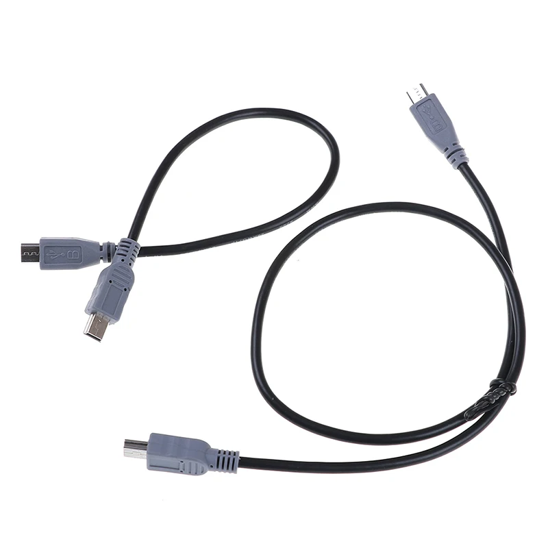 Micro usb мужчина к mini usb Мужской адаптер конвертер кабель для передачи данных линия 25 см/50 см/100 см 1 шт