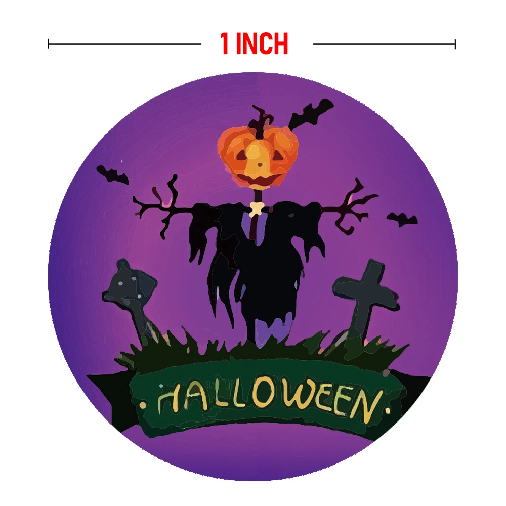 Lot De 8 Autocollants Fenêtre Halloween - Motifs Citrouilles, Fantômes, Chauves-souris, 20x30 Cm Chacun - 3