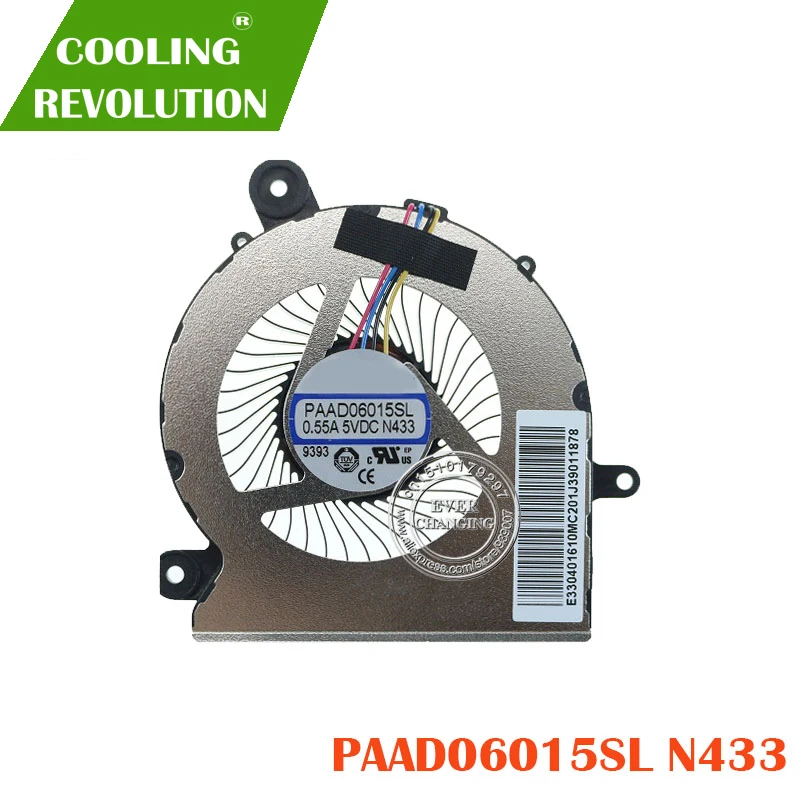 Original Novo Ventilador de Refrigeração Refrigerador Paad06015sl 0.55a 5vdc N433 4pin E33401610mc - Imagem 2