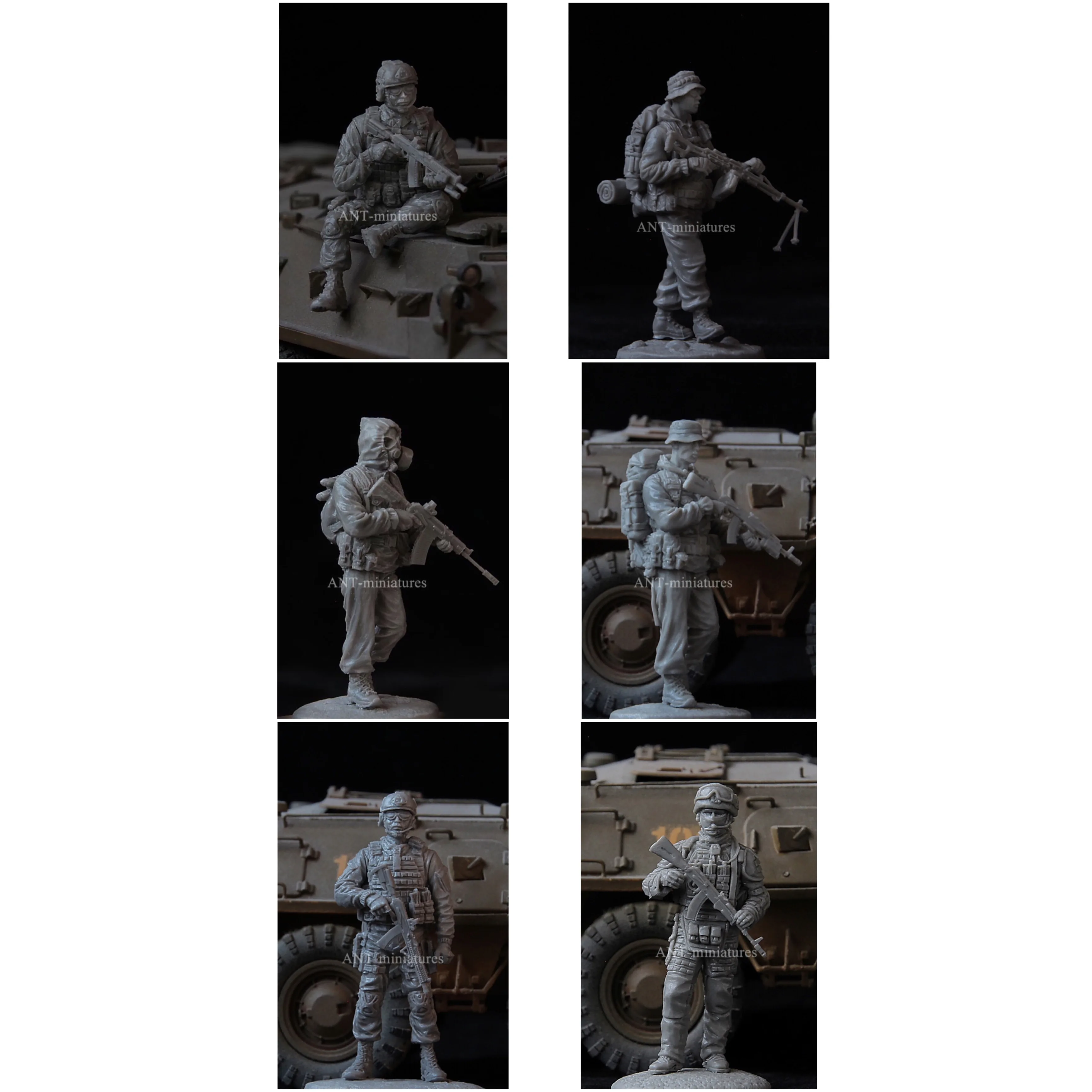 

1/35 Resin Model Figure GK，6 Figure , Unassembled and unpainted kit