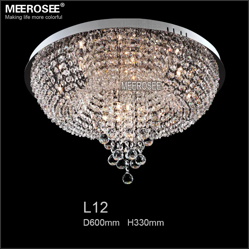 Современный круглый хрустальный потолочный светильник s Lustre de cristal лампа