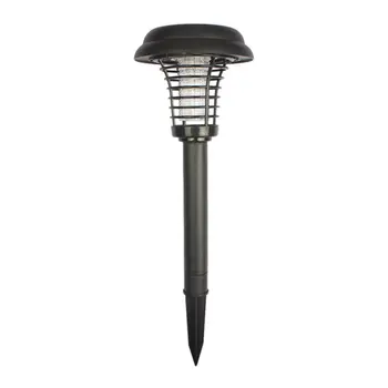 

Solar Round Mosquito Lamp LED Round Plastic Mosquito Killing Lamp Outdoor Courtyard Rainproof Lawn Lamp