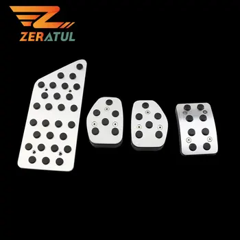 

Zeratul Accelerator Brake Footrest Fuel Pedal Kit Plate Cover Styling Car Pedals for Peugeot 3008 5008 AT/MT Accessories