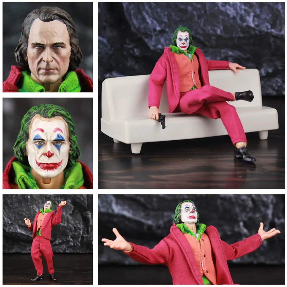 2019 DC Joker Arthur Fleck 6&quot Action Figure Joaquin Phoenix Todd Phillips Movie 1:12 1/12 one:12 Clothes Toys Doll Clown Face | Игрушки и