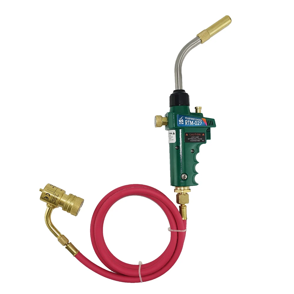 Gas Tank Not Included Gas Torch 1.5M 4.92Ft Hose Self-Ignition Burner Turbo for Cooking Soldering Welding Brass Ignition Head Gas Tank Not Included Gas Torch 1.5M 4.92Ft Hose Self-Ignition Burner Turbo for Cooking Soldering Welding Brass Ignition Head