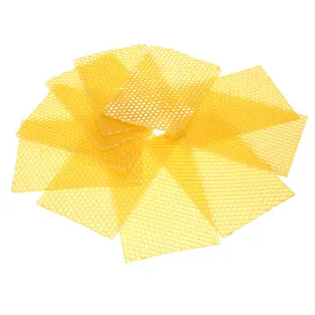 

10pcs Beekeeping Honeycomb Foundation Wax Frames Honey Bee Hive Set Equipment