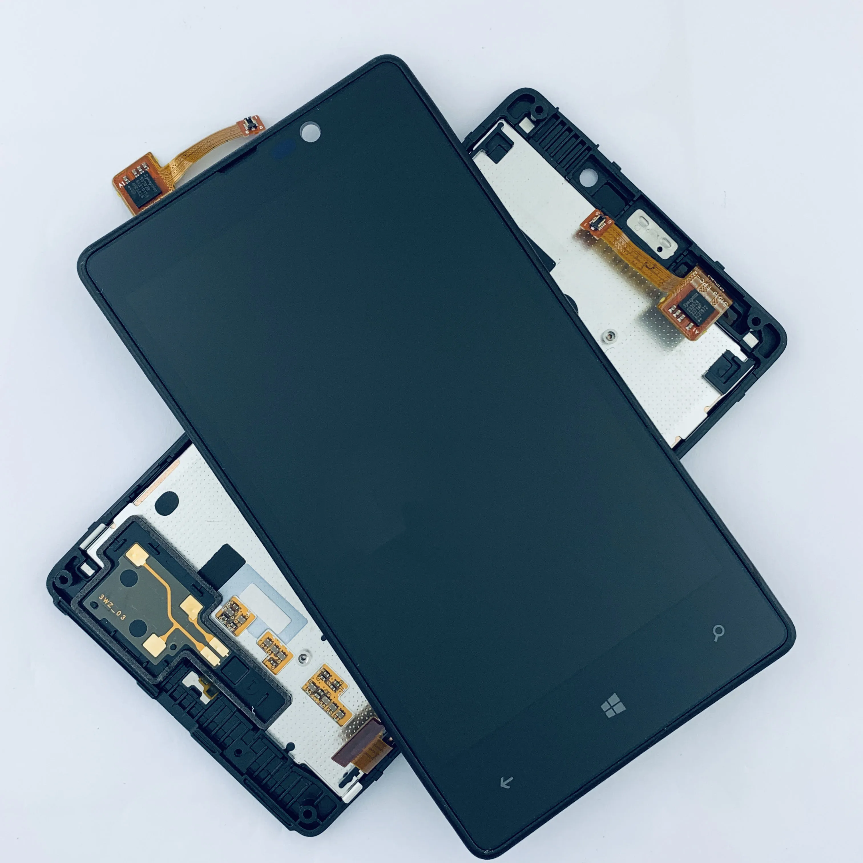 Display Lcd Originale Per Nokia Lumia 820 Con Gruppo Digitalizzatore Touch Screen Con Cornice Spedizione Gratuita