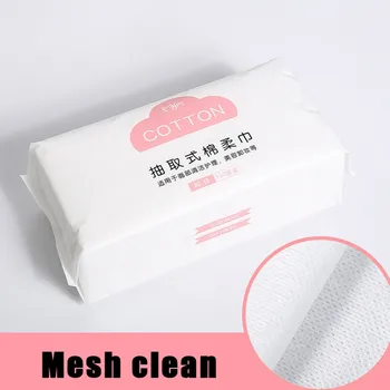 

100 Tablets Disposable Face Towel Mesh Clean Facial Tissue Makeup Wipes Cotton Pads Cleansing Roll Paper Tissue Makeup Towel z2