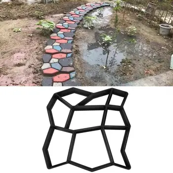

2020 Band Outdoor Maker Stepping Stone Mold Garden Lawn Paving Mold jardin Concrete Mold Stone Cement Paving Mould Brick