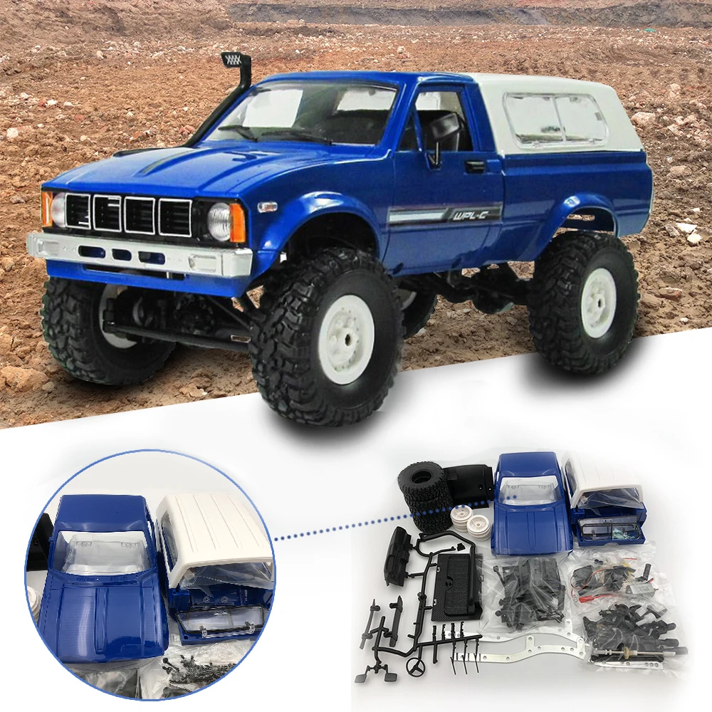KaKBeir WPL C24 2.4G DIY RC Car KIT Remote Control Car RC Crawler Off-road Car Buggy Moving Machine RC Car 4WD Kids Toys KaKBeir WPL C24 2.4G DIY RC Car KIT Remote Control Car RC Crawler Off-road Car Buggy Moving Machine RC Car 4WD Kids Toys