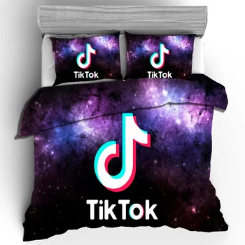 

TikTok Bedding Set Luxury 3D Duvet Cover Pillowcases Single Twin Queen King Size Popular Bed Cover Sets Bedlinen Dropshipping