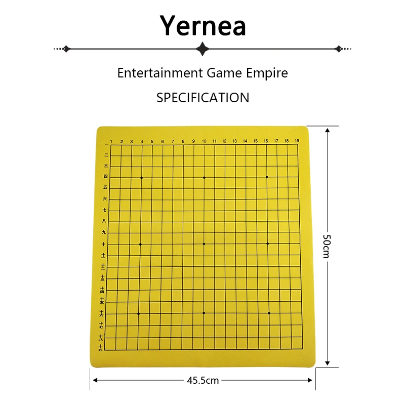 Fasion Leather Chess Board Chess Cloth Without Piece Chinese Go Game Board Entertainment Wei Qi Gift Yernea