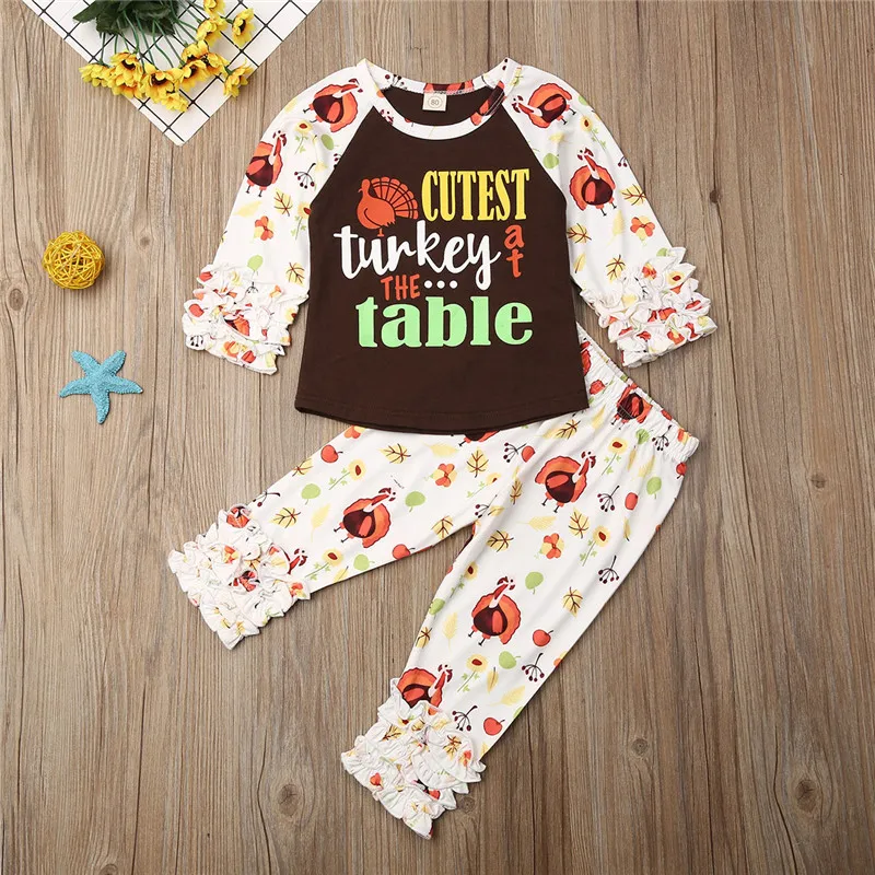 

Toddler Baby Kids Baby Girl Clothes Autumn Winter Floral Clothing Tops T-shirt Pants Outfits 2-Piece Sets