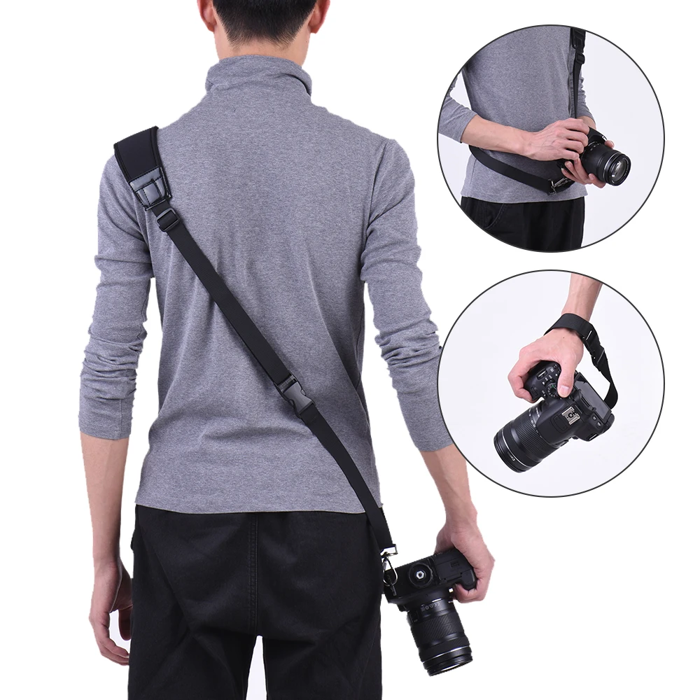 

Andoer Professional Rapid Quick Release Camera Shoulder Sling Neck Wrist Strap for Canon Nikon Sony DSLR Outdoor Shooting