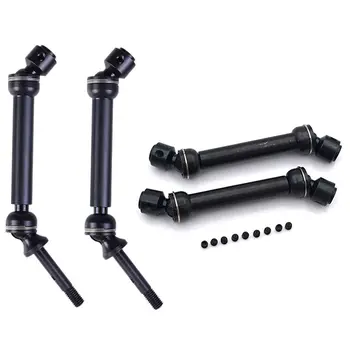 

2Pcs Metal Steel Drive Shaft for 1/10 Traxxas 4X4 Sla017 Sla018 & 2PCS 86-126mm Metal Steel Universal Drive Shaft