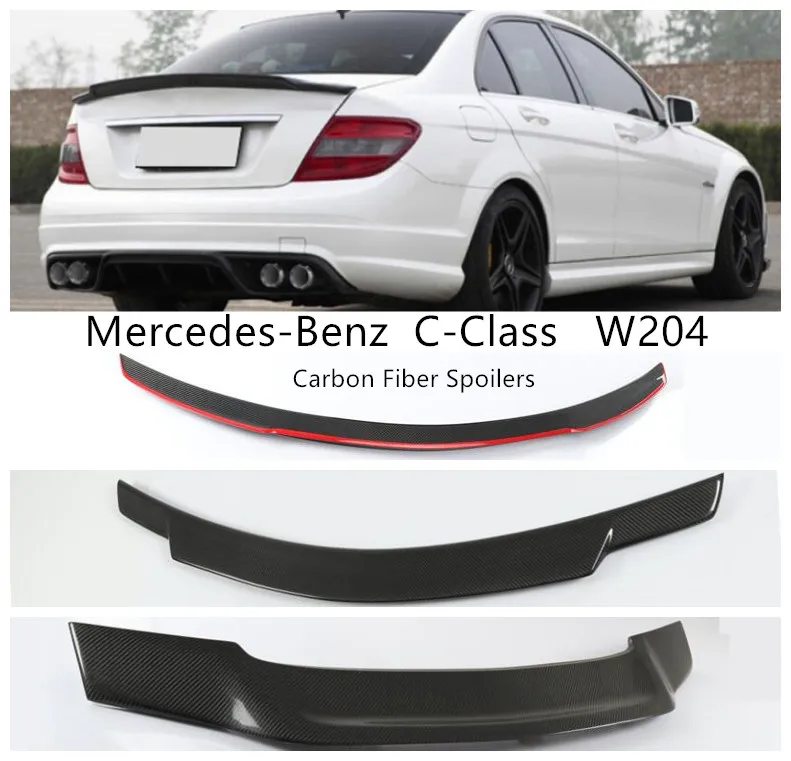 Спойлеры из углеродного волокна для Mercedes-Benz C-Class W204 C63 C180 C200 C230 C260 C280 C300 2007-2014
