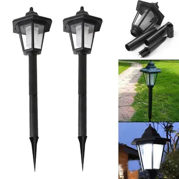 

2020 Newest Creative 1pcs Auto Outdoor Garden Led Solar Power Path Cited Light Landscape Lamp Post Lawn Solar Garden Light
