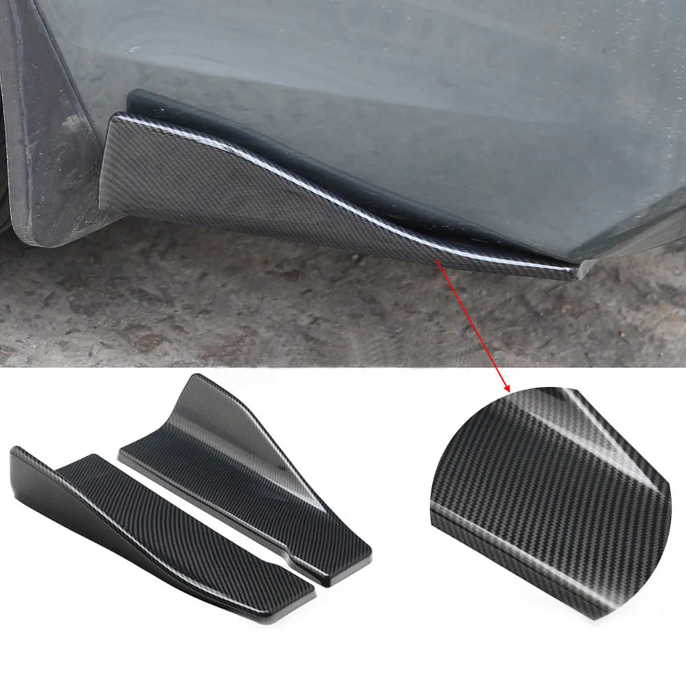 35cm Car Bumper Spoiler Rear Lip Angle Splitter Diffuser Protector Car Side Skirt Protective Plate Automotive Accessories Supply