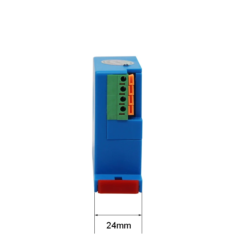 Hall Current Sensor Module Din Type Perforated Current Sensor Support 4-20mA 0-10V Ampere Transmitter Closed Loop Hall Ampere Sensor