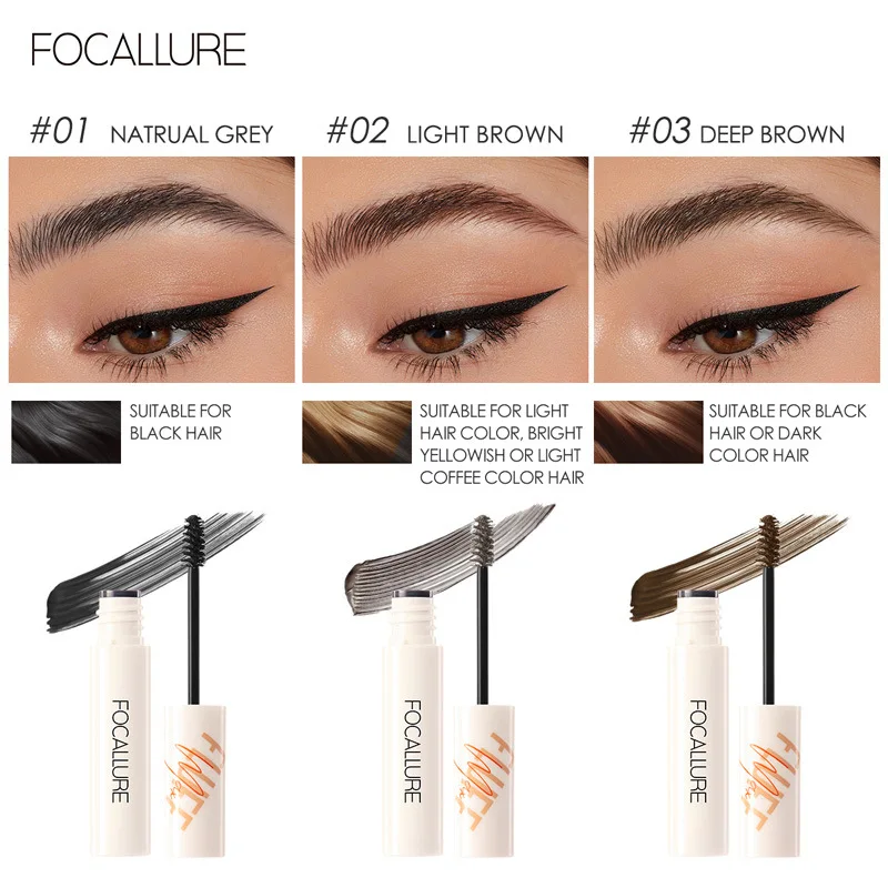 

FOCALLURE Eyebrow Gel Filling Brows Not Easy To Discolor Natural Waterproof Long-lasting Eyebrow Cream Eye Makeup TSLM2