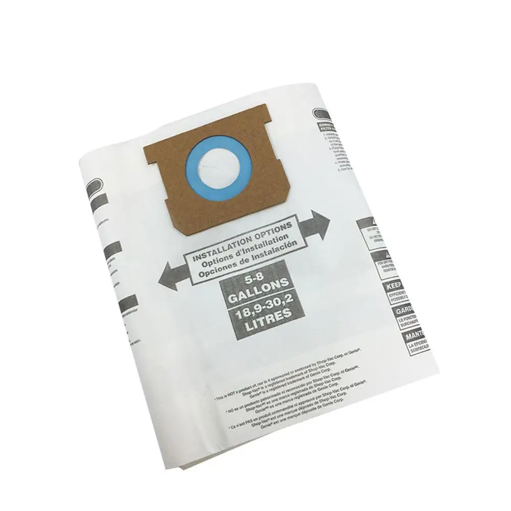 

Adoolla 3Pcs High Efficiency Dust Bags for Shop Vac 9066100 5-8 Gallon Ridgid VF Series Vacuum Cleaner Accessories