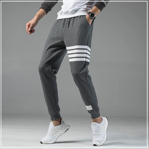 Dark Gray VOGUELEO новые мужские джоггеры Брендовые мужские брюки, тренировочные брюки в повседневном стиле Jogger повседневные эластичные хлопковые брюки хип хоп High Street - Цвет: Dark Gray