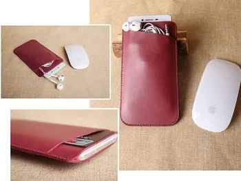 

FSSOBOTLUN,For iPhone XS/11 pro MAX 6.5Handmade Case Pouch Bag Microfiber Leather Cover Card Slot Case For iPhone XR 8 7 6 Plus