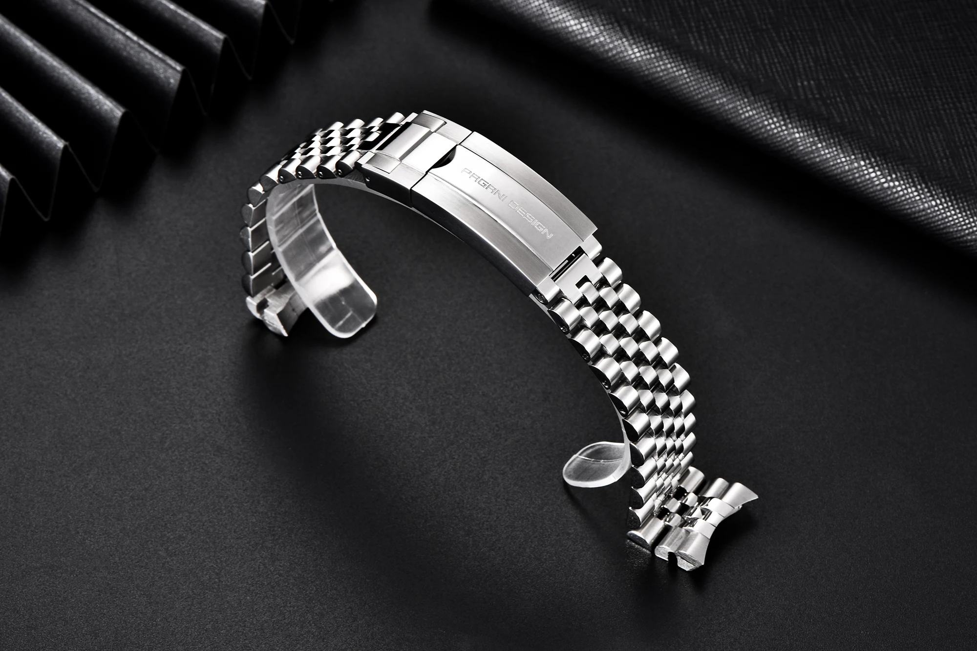 Pagani Design Originale Pd-1662 Bracciale Giubileo Argento, Acciaio Inox, Larghezza 20Mm, Lunghezza 220 Mm