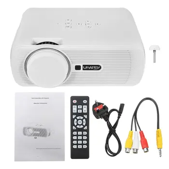 

Portable Multi-media Mini Full HD 16:9 1000LM 1080P Android 6.0 Household LED Projector Home Theater Cinema for Smartphone