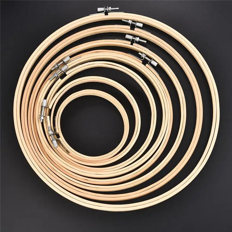 3-12 inch Wooden Bamboo Embroidery Frame Oval Embroidery Hoop Ring Cross  Stitch Machine DIY Needlecraft Household Sewing Tool - AliExpress