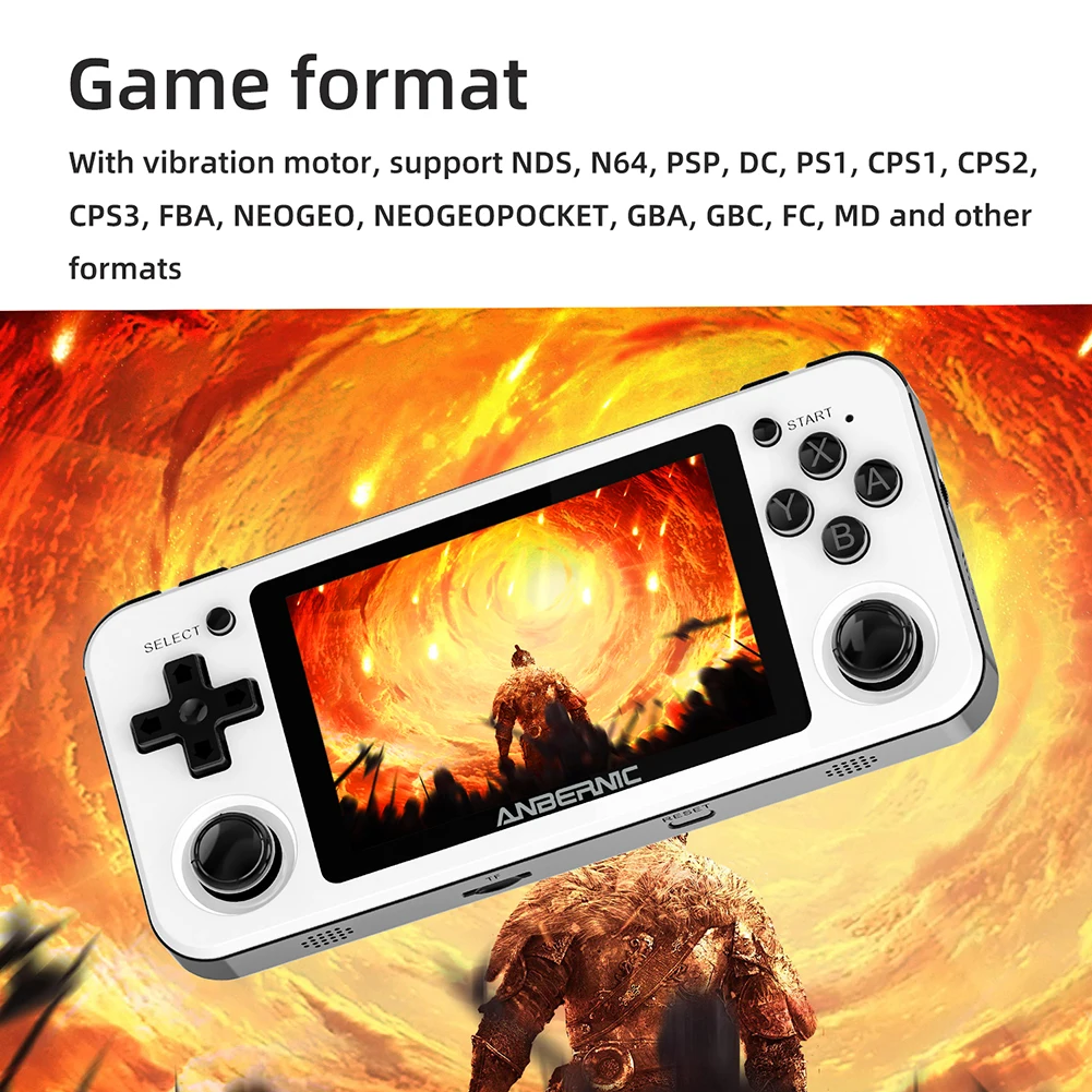RG351P ANBERNIC RG350P портативный игровой плеер 64 Гб Emuelec система PS1 битная игра IPS RG351