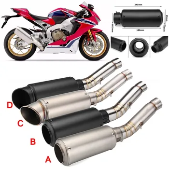 

New Motorcycle Exhaust Link Pipe System Muffler Silencer Pipe Middle Mid Link Pipe Fit For Honda CBR500 CB500X Stainless Steel