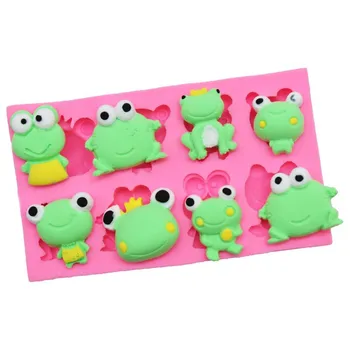 

DIY Baking Tool 8 Hole Frog Fondant Cake Decoration Chocolate Cookie Clay Silicone Mould