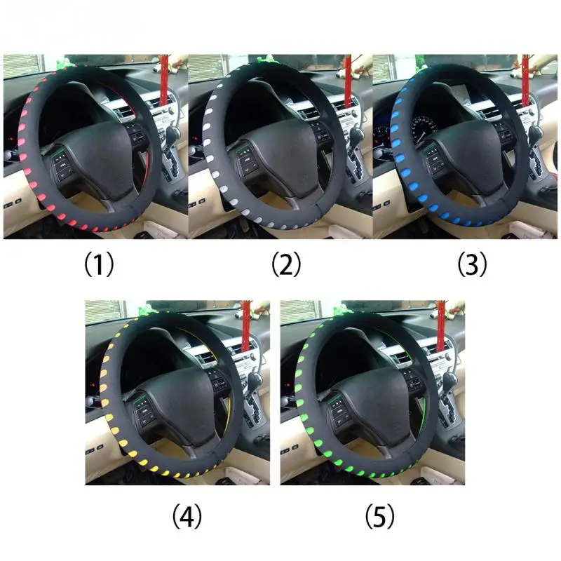 Крышка рулевого колеса автомобиля 5 цветов новая EVA пробивая Универсальная крышка рулевого колеса автомобиля диаметр 38 см автомобильный Sup