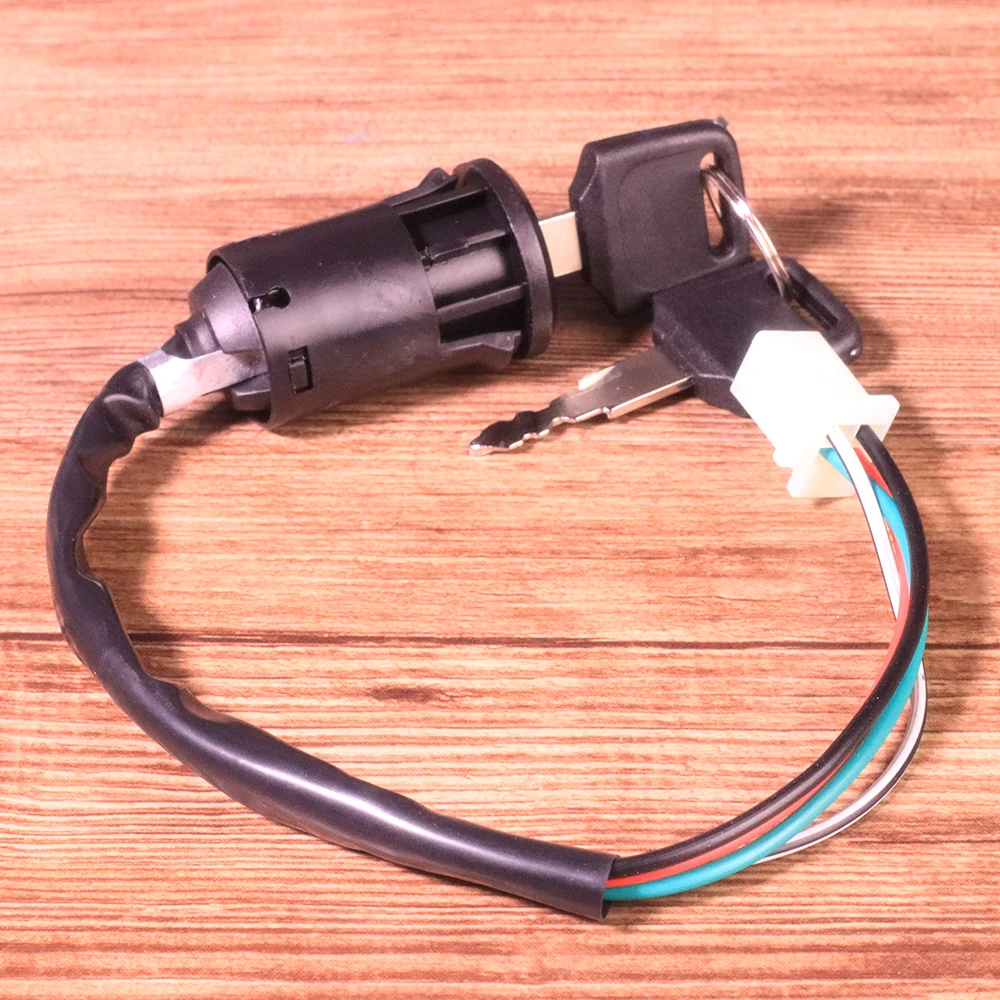 Universal Ignition Start Switch Door Lock Key Motorcycle Accessories With 2 Keys for ATV Go Kart Scrambling Motorcycle Go-Karts (2)