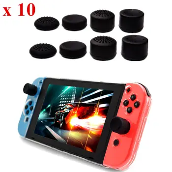 

10Set Silicone Analog Extender Thumb Stick Grips Cover for Nintend Switch Joy Con Switch lite Console Joystick Cap Accessories