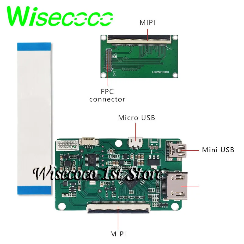 Requecoco-projetor de Impressora 3d Polegadas 2k Lcd Monocromático Tft Ips Lcds 1620*2560 Display Mono para Placa de Driver Mipi 50 Pinos Painéis e LCDs p/ tablet - Imagem 5