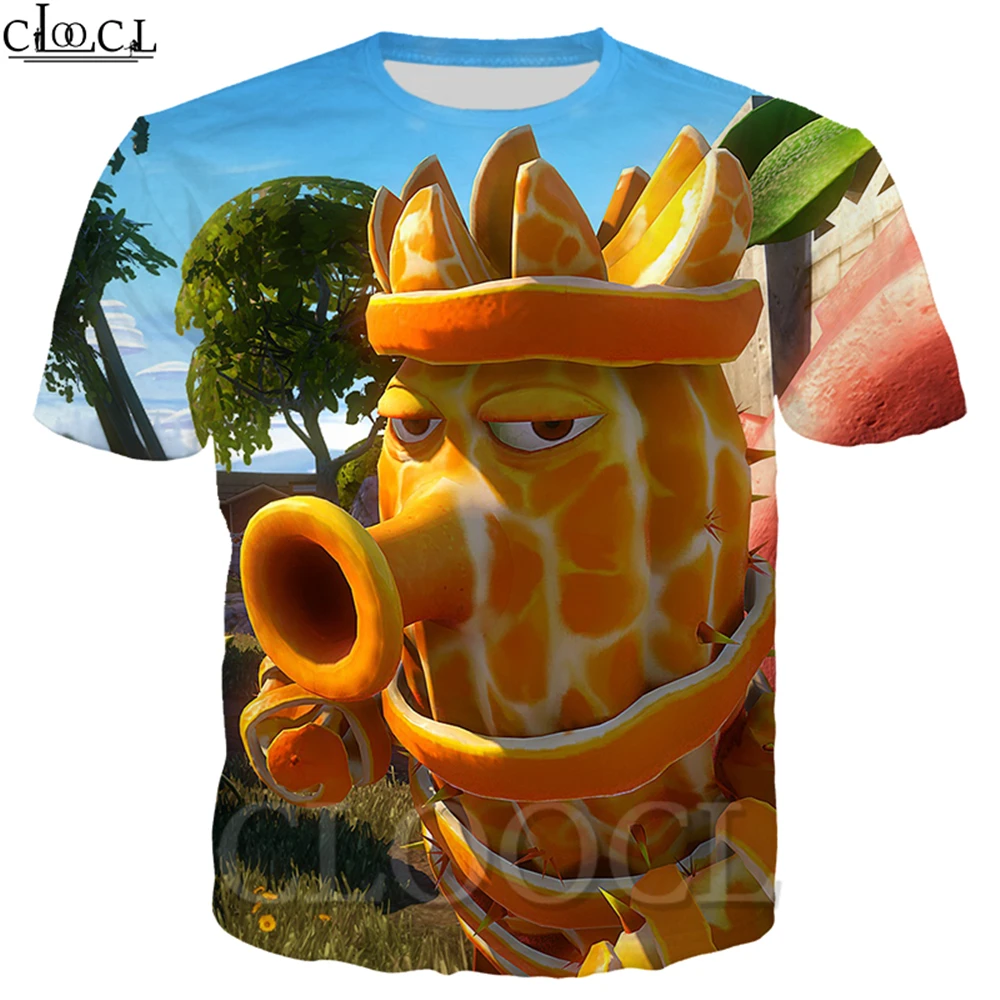 T Shirt 12 Игры Растения против Зомби Футболка женская мужская 3D принт Peashooter Повседневная короткий рукав модная пара уличная топы - Цвет: T Shirt 12