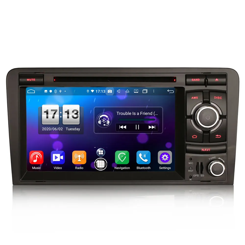 7 &quotAndroid 10 0 OS автомобильный DVD Мультимедиа Навигация GPS Радио система плеер для Audi