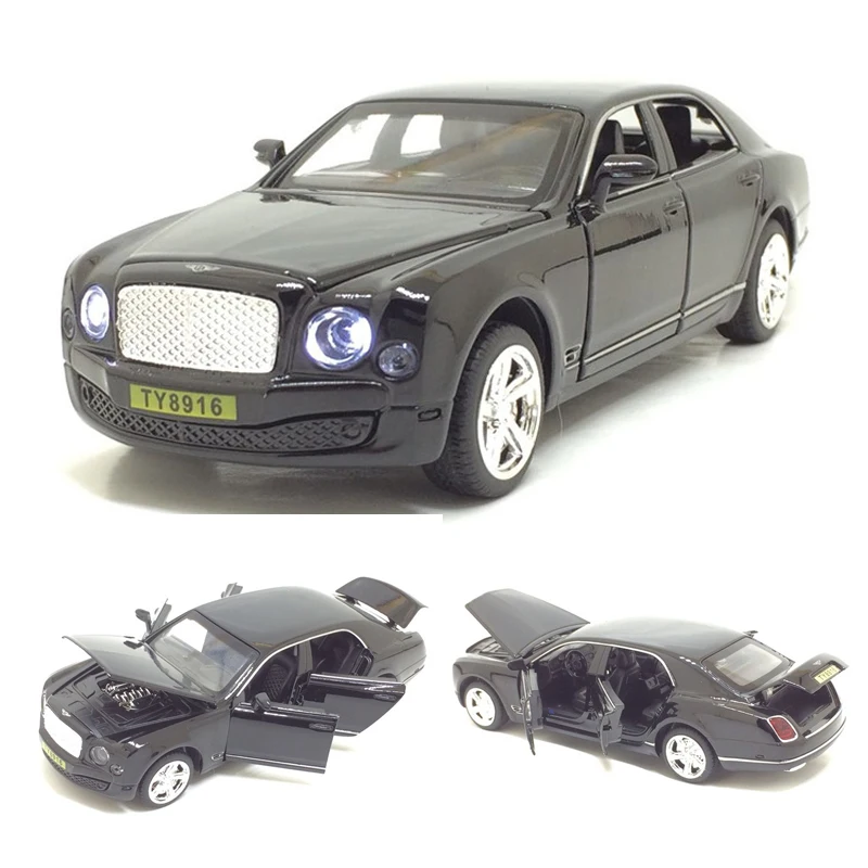 

1/32 MULSANNE FLYING SPUR Alloy Car Model Toy 6 Door Opened Metal Auto Diacast Car Model For Collect Children Toy Gifts