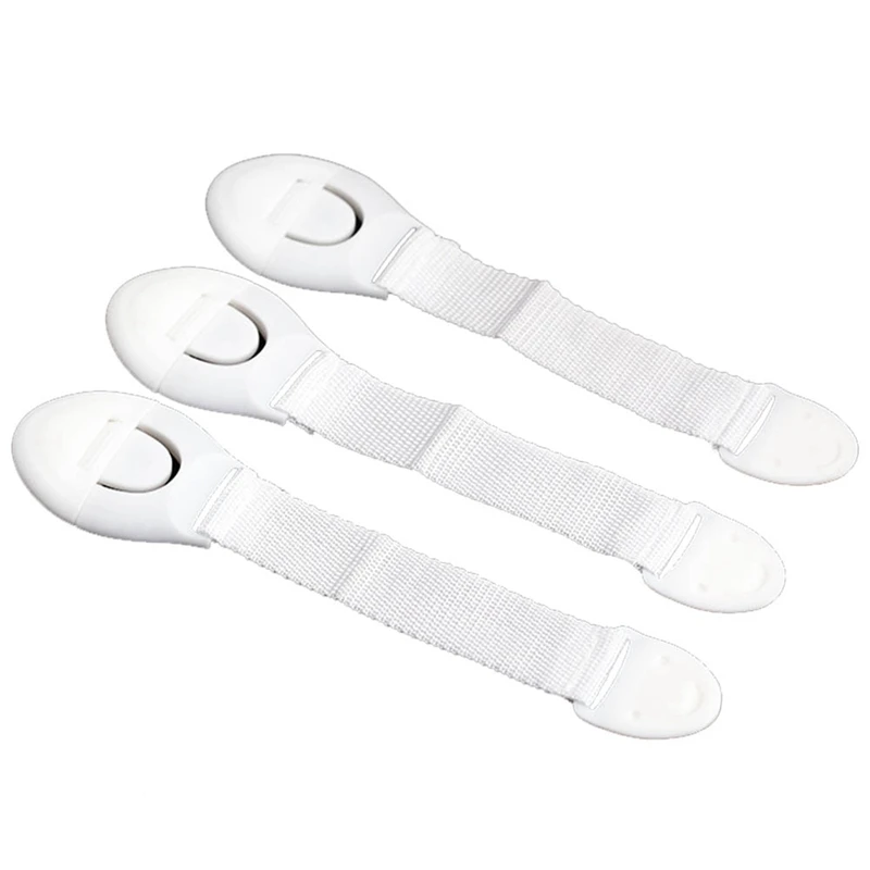 10Pcs Baby Safety Lock Drawer&Toilet Lock Multi-function Cloth Belt Safety Kids Baby Safe Care Protection Products