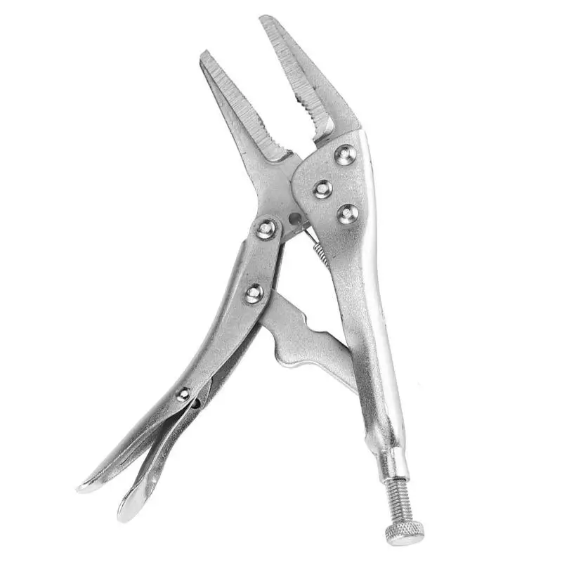 Pointed Jaw 9in Многофункциональные плоскогубцы с плоской фиксацией типа C из углеродистой стали с зажимом из углеродистой стали, сварочный инструмент, регулируемые плоскогубцы - Цвет: Pointed Jaw 9in