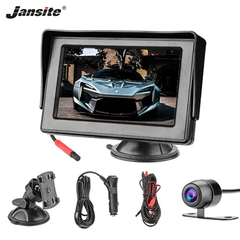

Jansite 4.3 inch Car monitor Rear View Camera Parking System 800*480 Sucker Bracket for Sedan MPV Wagon 12V 360 degree rotation