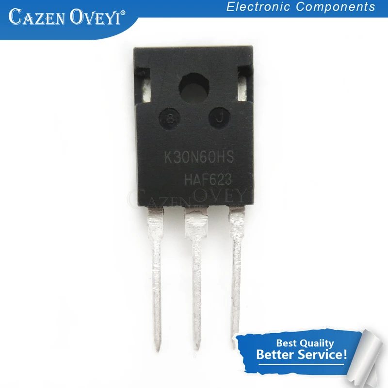 10pcs/lot K30N60HS TO-3P K30N60 SKW30N60 SKW30N60HS IKW30N60HS TO-247 30N60 In Stock | Электронные компоненты и