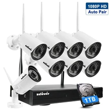 Zclever 1080P видео наблюдения комплект домашней безопасности Камера Беспроводной Wi-Fi Системы 4/8CH NVR H.265+ HD 2.0MP 4/8 шт. CCTV Камера s