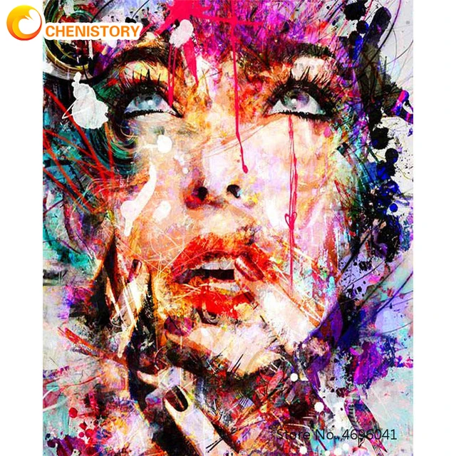 CHENISTORY Frame City Street DIY Painting By Numbers Modern Wall Art Picture By Number Acrylic Canvas By Numbers For Home Decors ZC0521-33