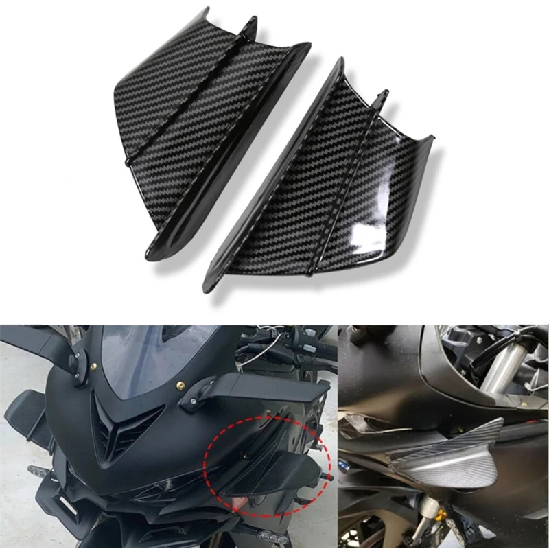 Motorcycle Winglet Aerodynamic Wing Kit Spoiler For Yamaha Suzuki Kawasaki Honda H2/H2R Scooter | Автомобили и мотоциклы